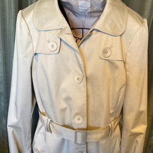 Halogen Cream/Tan Colored Short Trench Coat